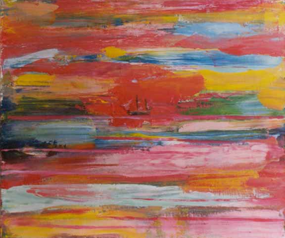 рассвет на море